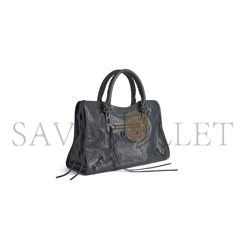 BALENCIAGA LE CITY MEDIUM BAG IN VOLCANIC ROCK (38*24*13cm) 
